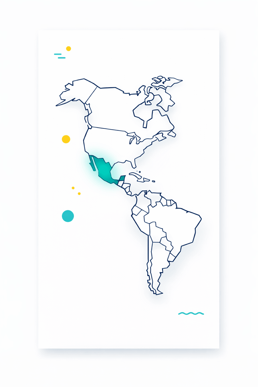 Mapa de América para TuOrden
