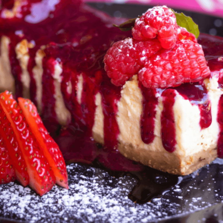 Pay de queso con zarzamora